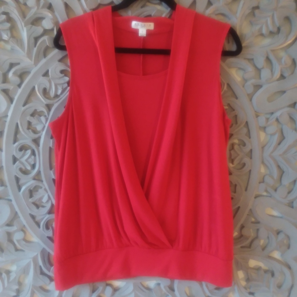 Studio Drape & Ruche Red Tank - Picture 2 of 8